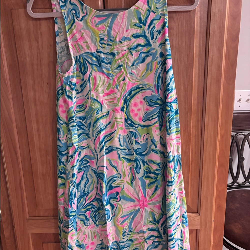 Lilly Pulitzer Kristen Cotton Swing Dress One in a Mellon Print Size Small